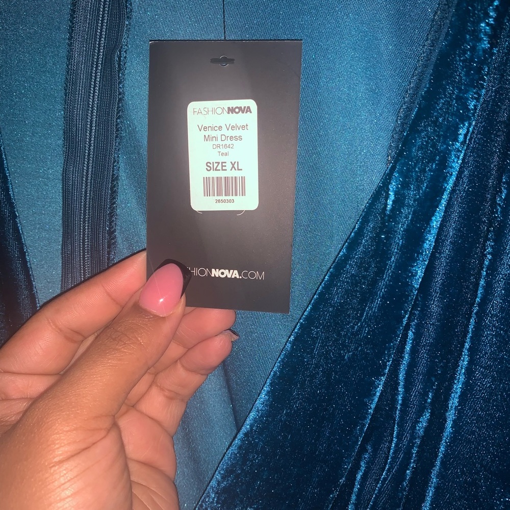 FashionNova Velvet Mini Dress.